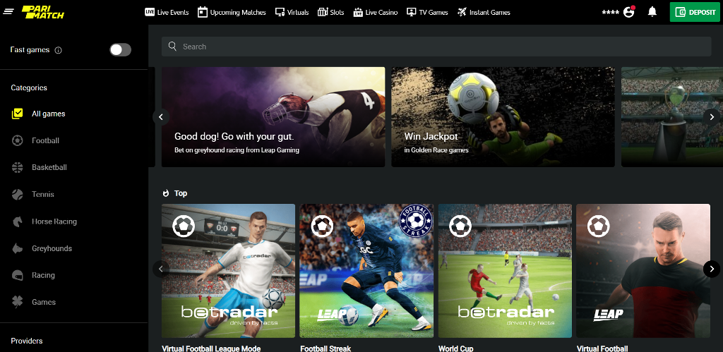 Cyber sports section